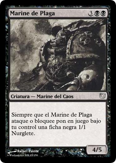 Cartas Warhammer 40k para Magic Marine+de+Plaga.1