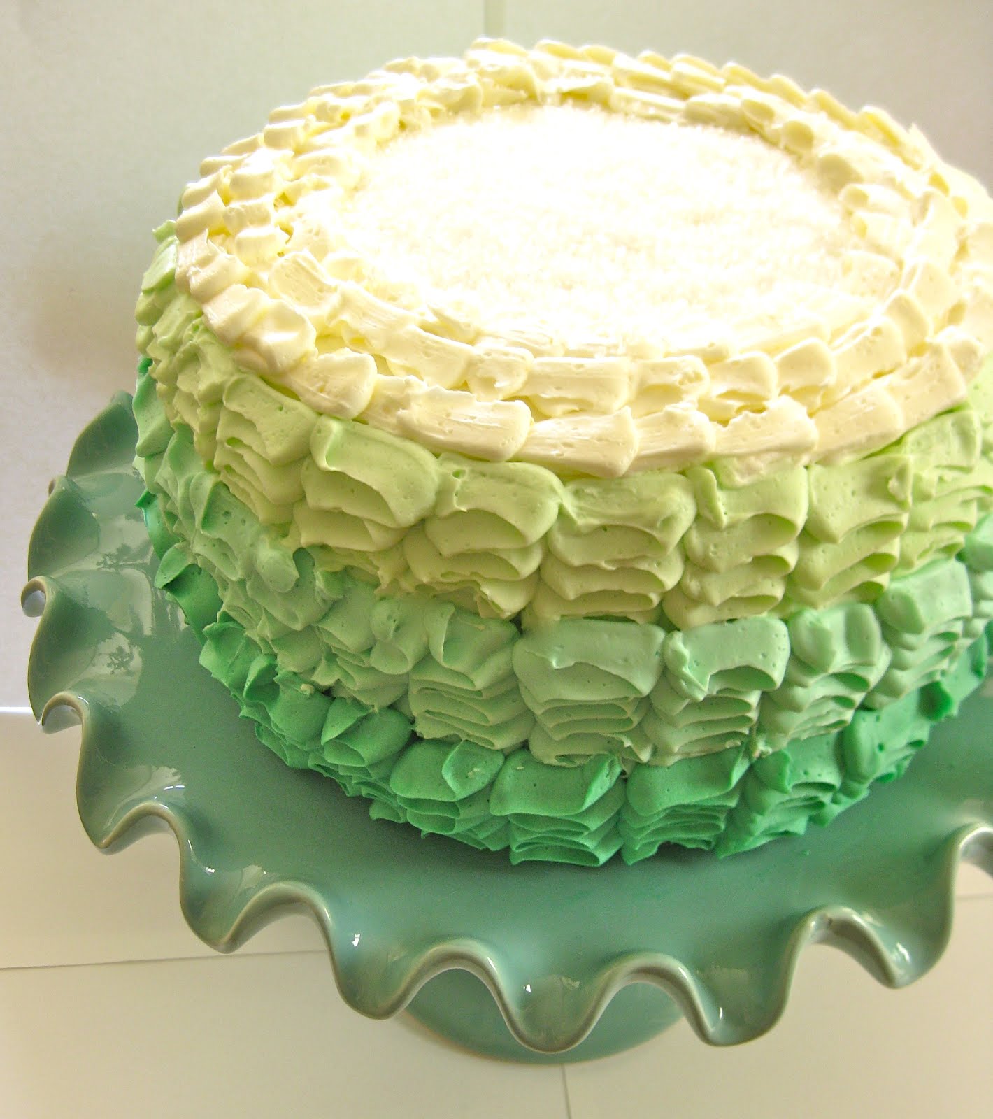 Pixie Crust Ombre Margarita Layer Cake