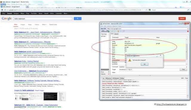 HOW TO USE GOTOIF COMMAND IN SELENIUM IDE?