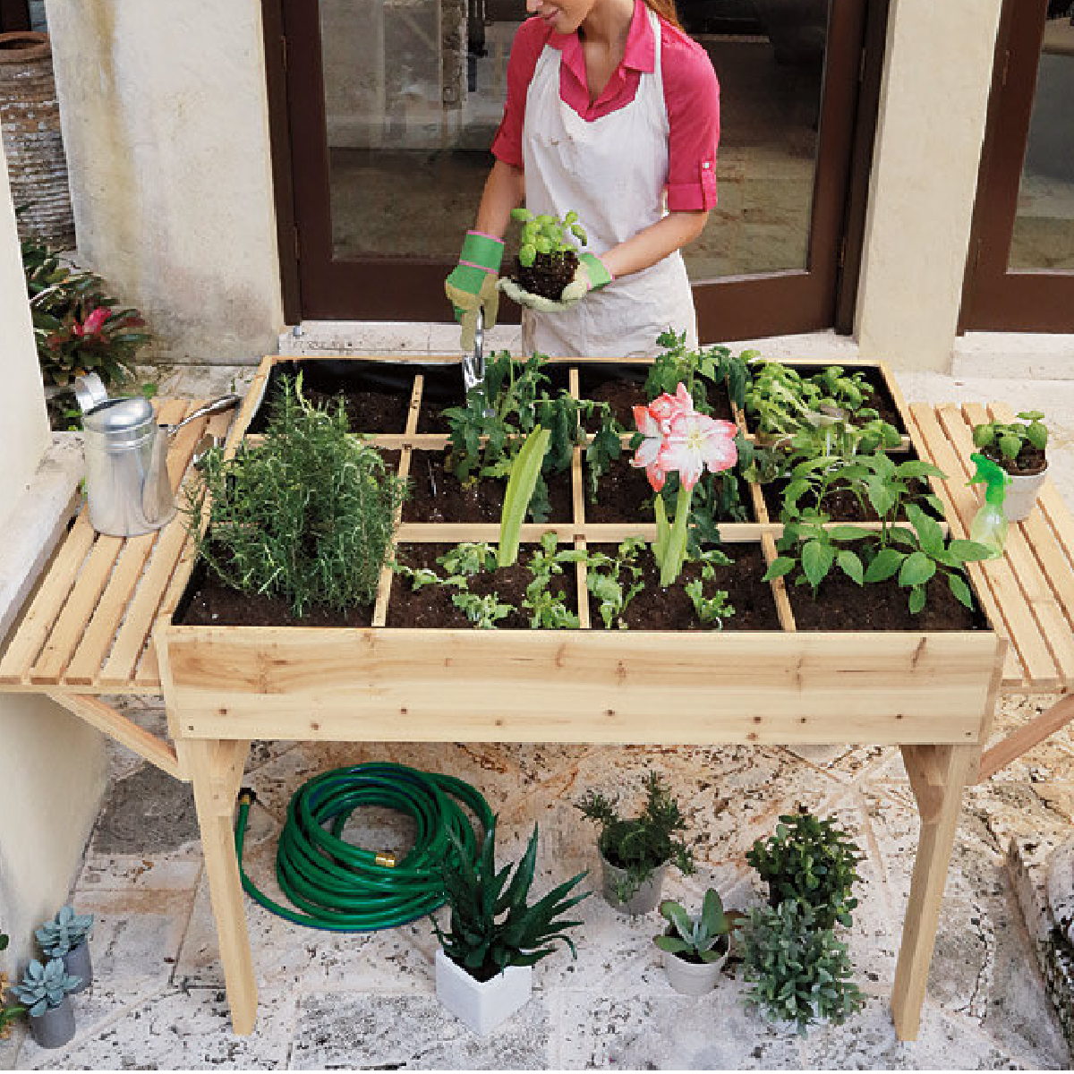 table de jardinage en hauteur