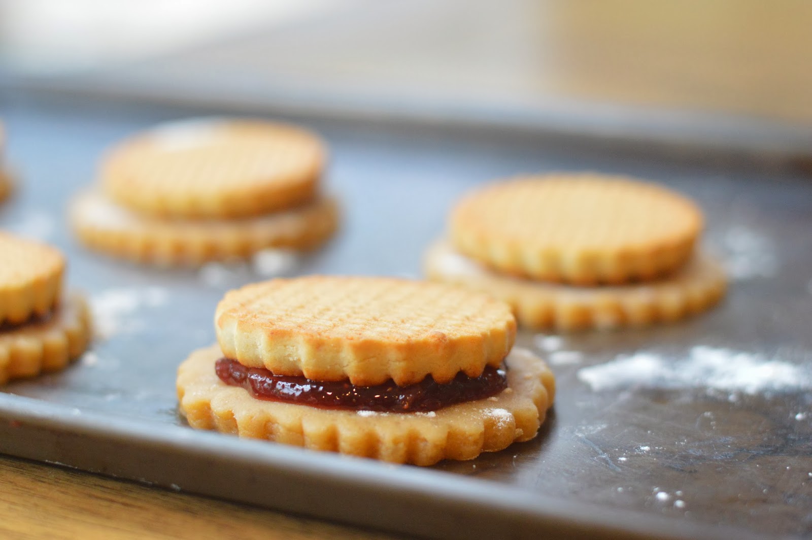 Double Stuffed Peanut Butter and Jelly Cookies Virtually Homemade