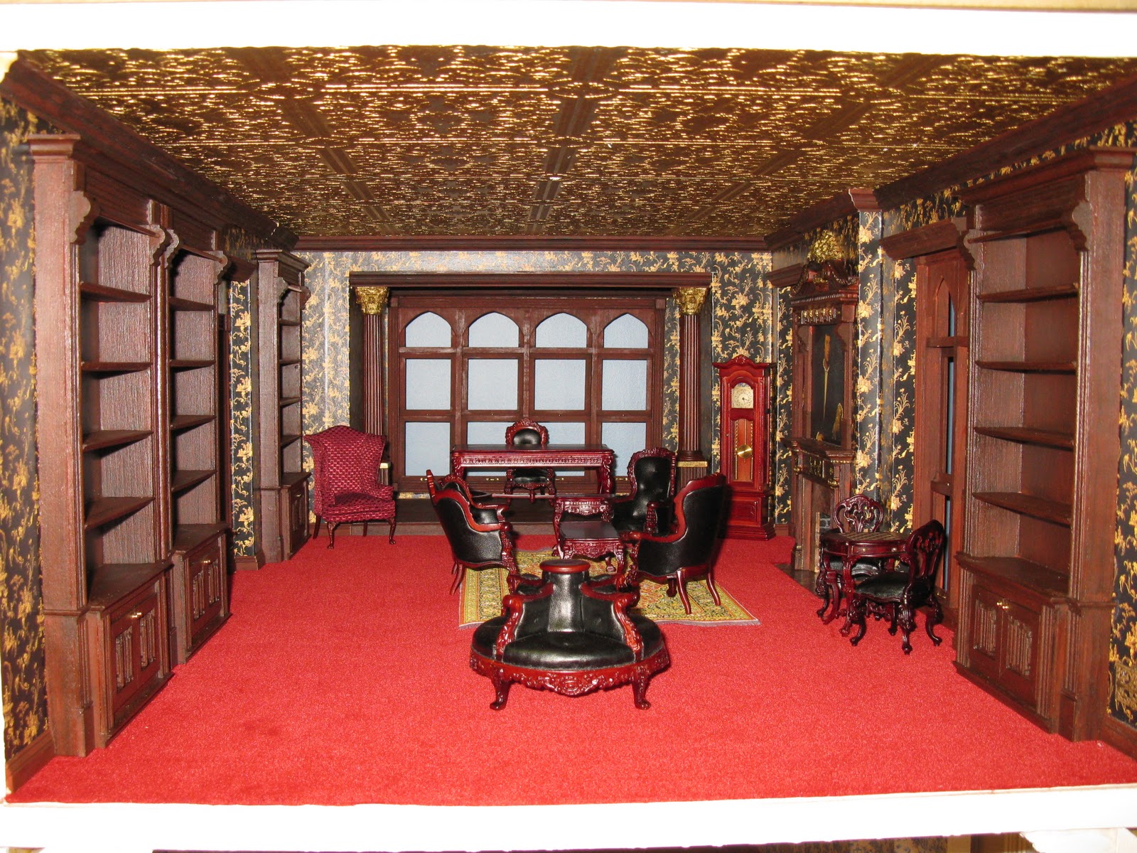 Late Victorian English Manor Dollhouse 1/12 Miniature from Scratch Library