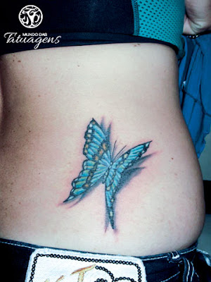borboleta nas costas 3d how to tattoo