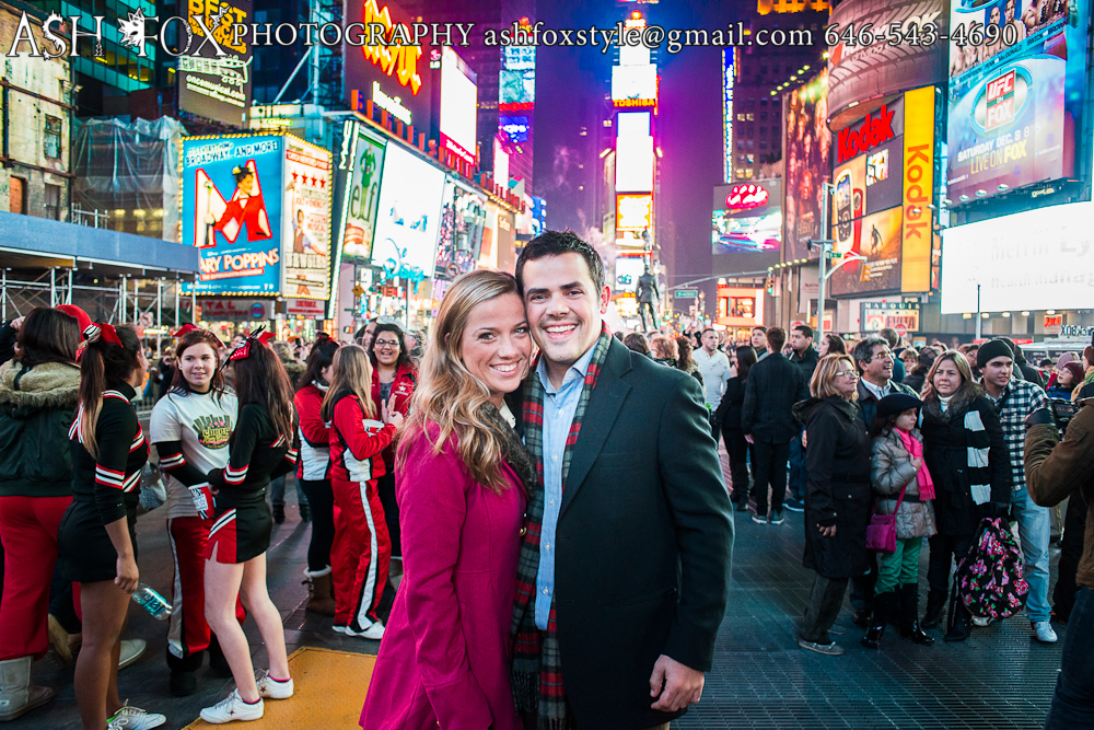 Times Square Proposal Photography