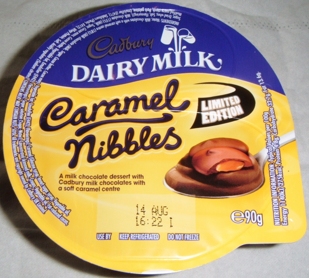 FOODSTUFF FINDS Cadbury's Caramel Nibbles Corner Dessert [Limited
