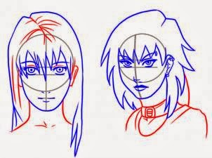 desenhos de anime fáceis  como desenhar meia face naruto facil