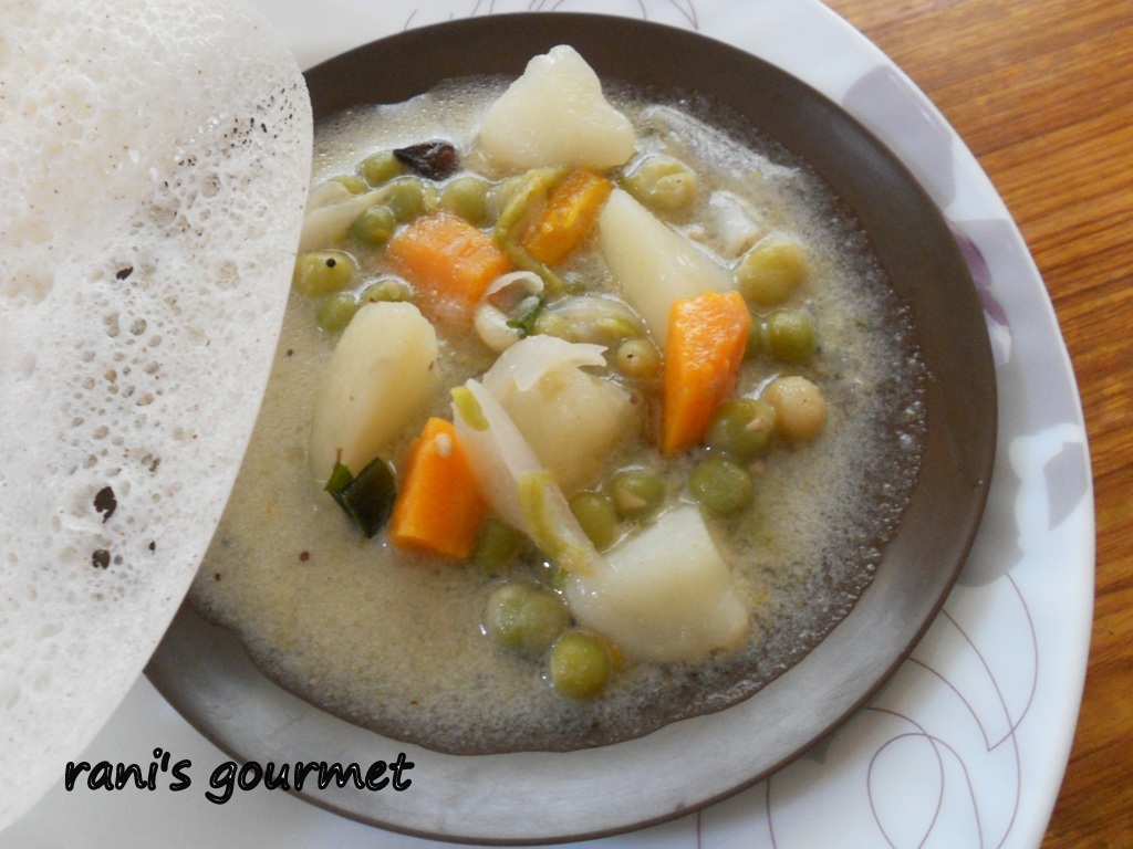 RANI'S GOURMET VEGETABLE STEW(VEGETABLES COOKED IN COCONUT MILK)