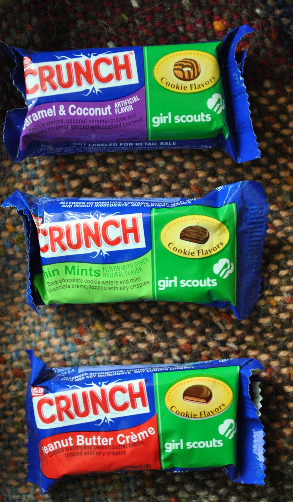 Foodette Reviews Nestle Crunch Girl Scouts Candy Bars Thin Mints