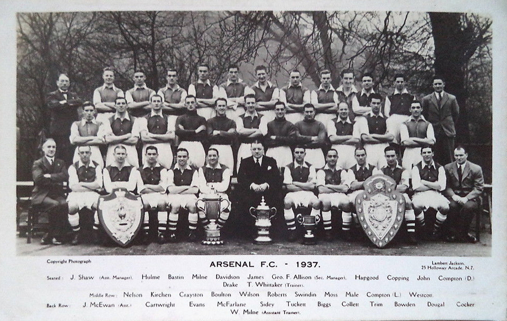 Football Cartophilic Info Exchange Arsenal F.C. 1930's Player