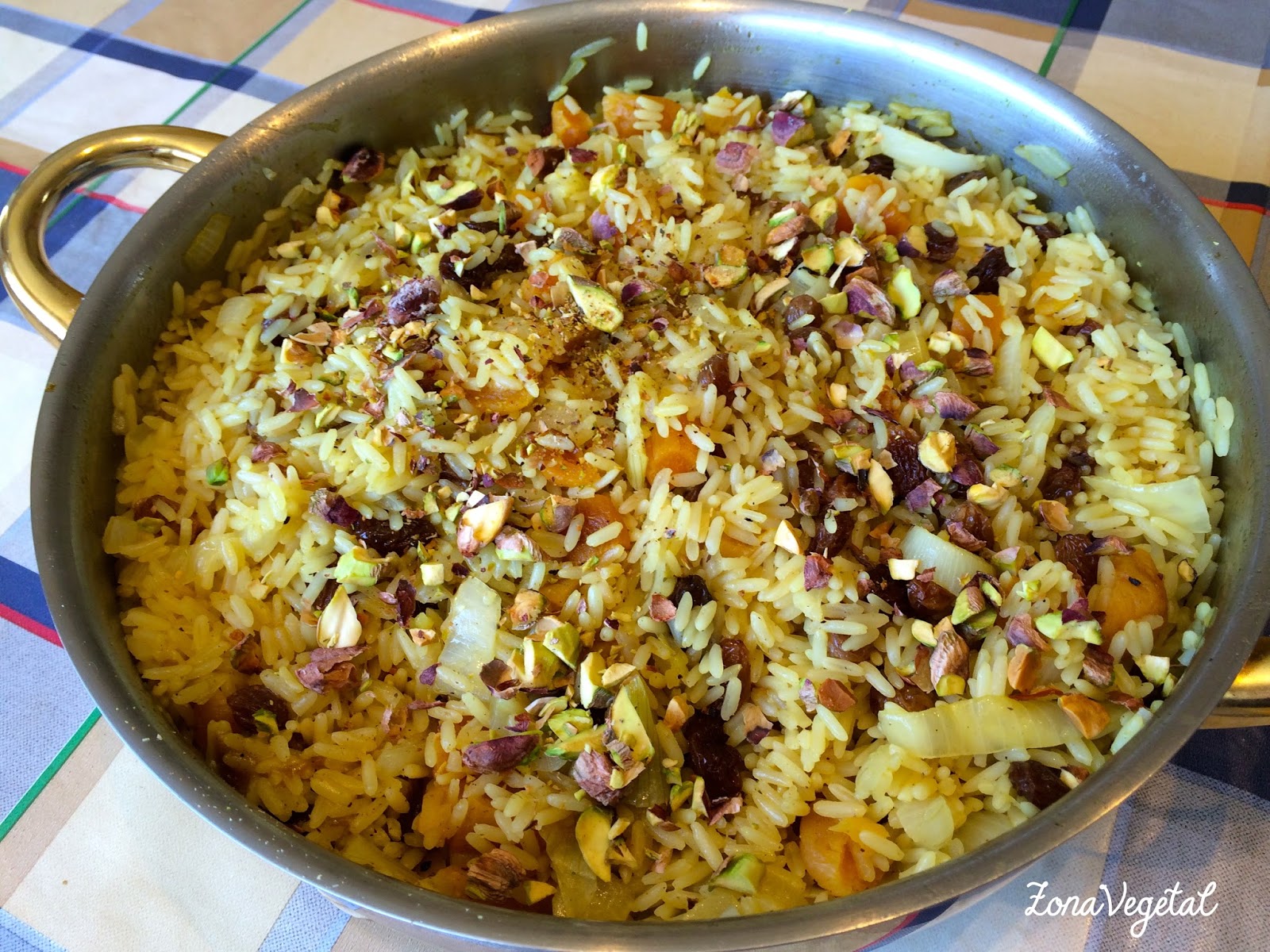 Arroz Pilaf con Orejones y Pasas