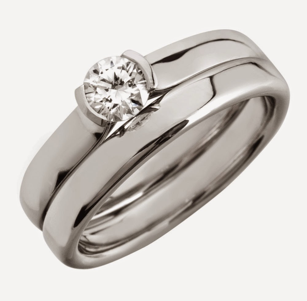 Cheap Silver Bridal Ring Sets With Small Diamond Model