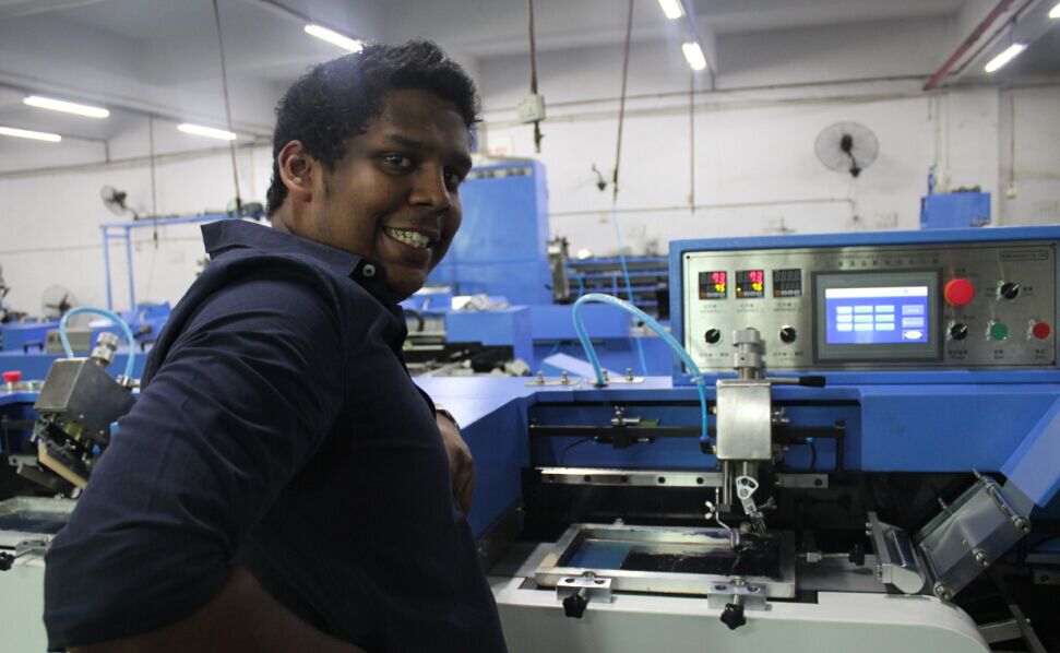 Screen printing machine for Clothing label/narrow fabric/elastic tapes