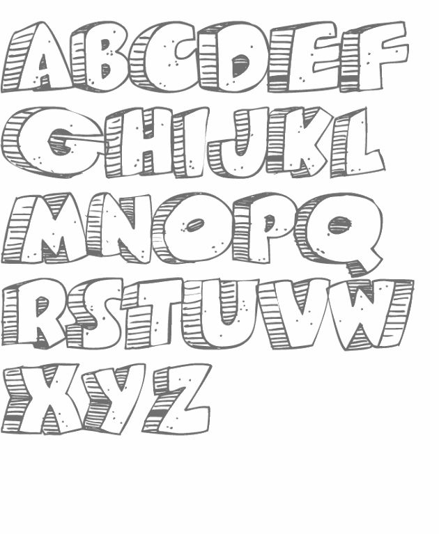 Abecedario De Letra Para Dibujar Abecedario De Letra Para Dibujar