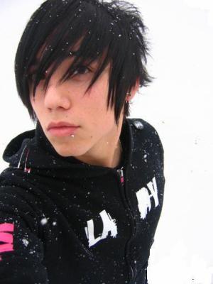 black and blonde emo hair boy. scene hairstyles for girls