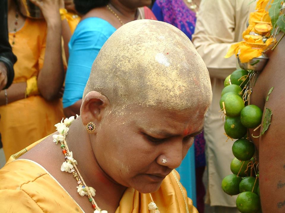 indian girl shaved Head