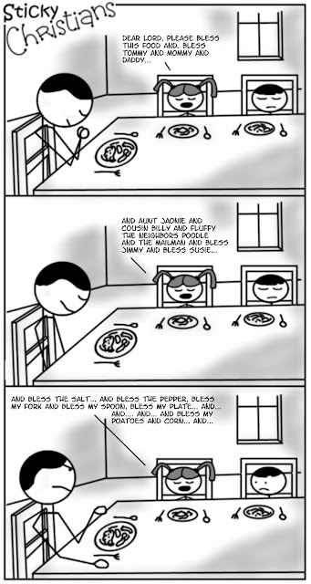 Sticky Christian pray without ceasing supper