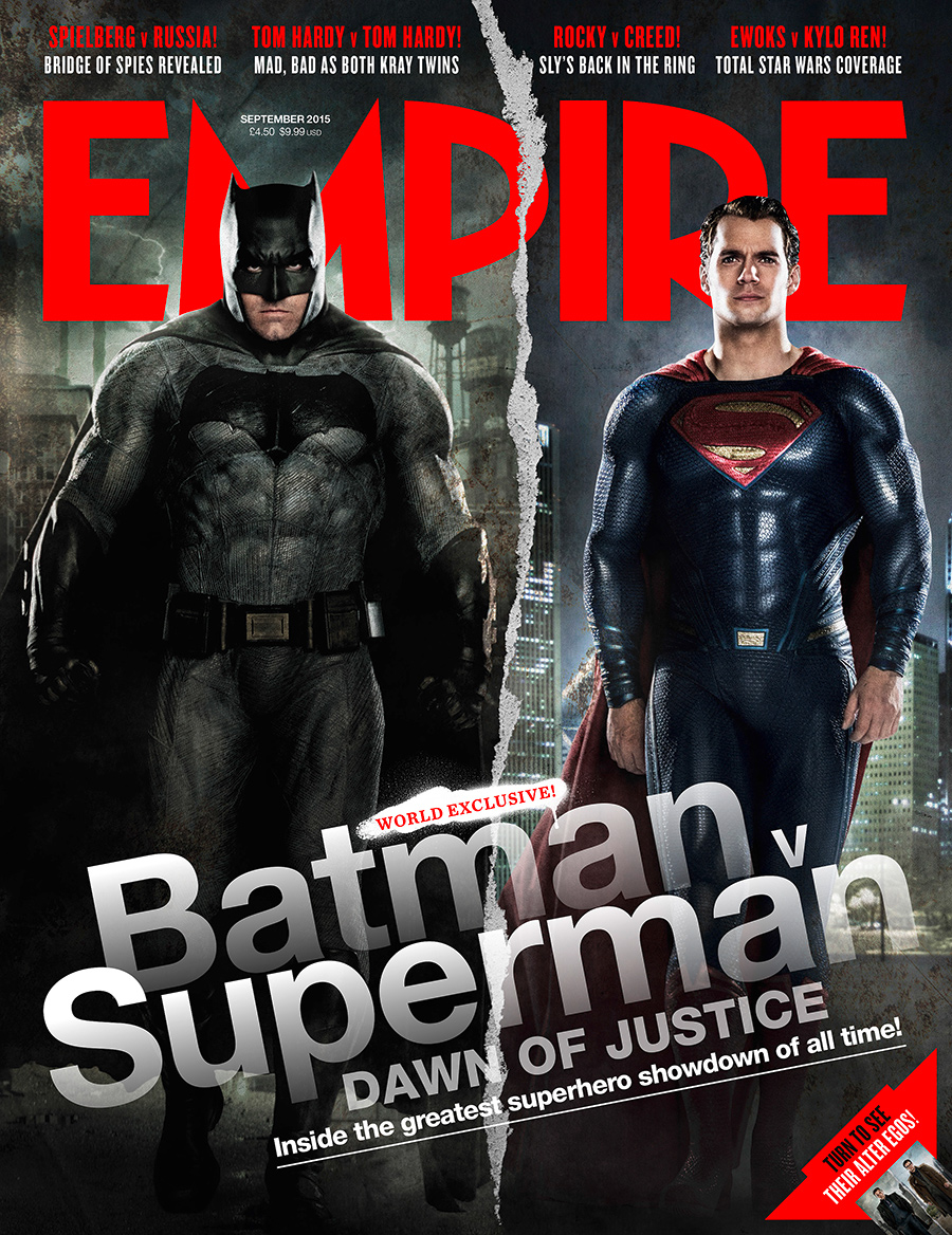 Бэтмен против Супермена: на обложке Empire