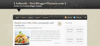 AzSands Blogger Template is a Wp To Blogger Converted Clean Blogger Template