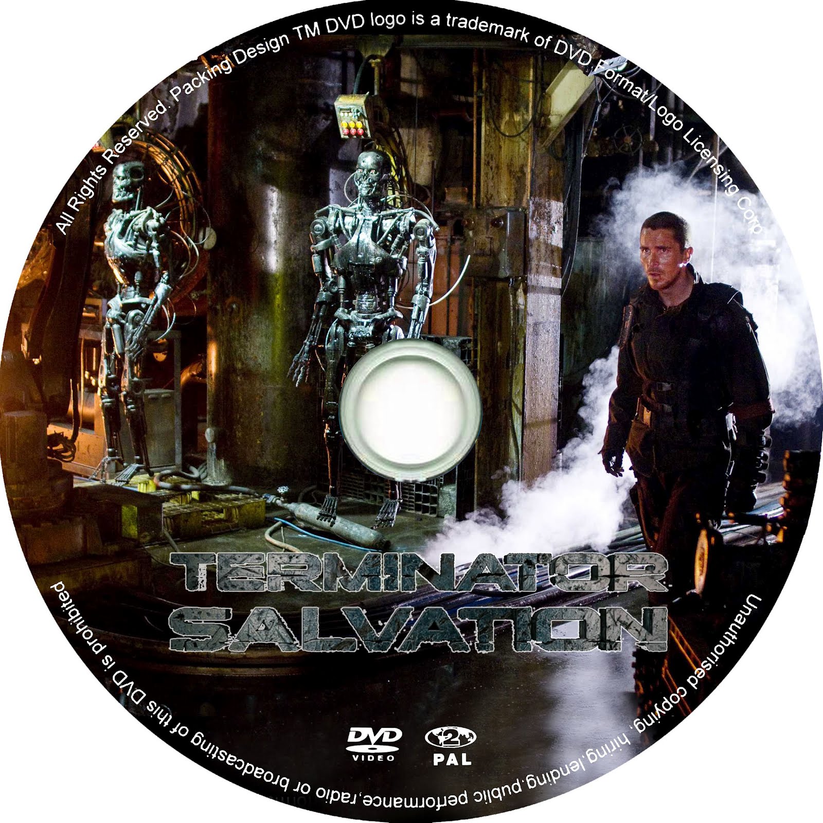 Terminator Salvation DVD Label Art Terminator Salvation DVD Label Art