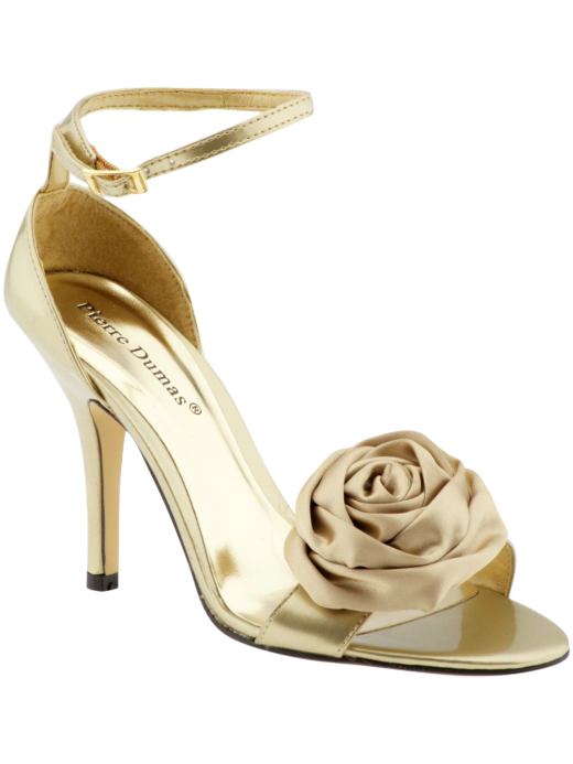 chaussure mariage dorée femme