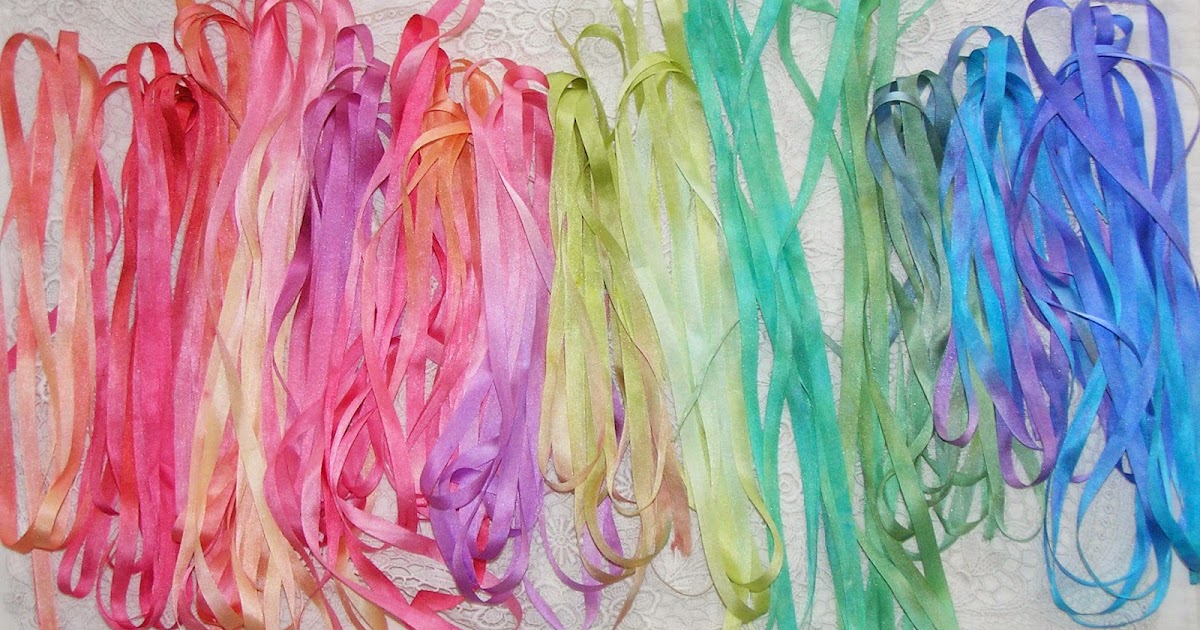 Kitty And Me Designs Hand Dyed Silk Ribbon