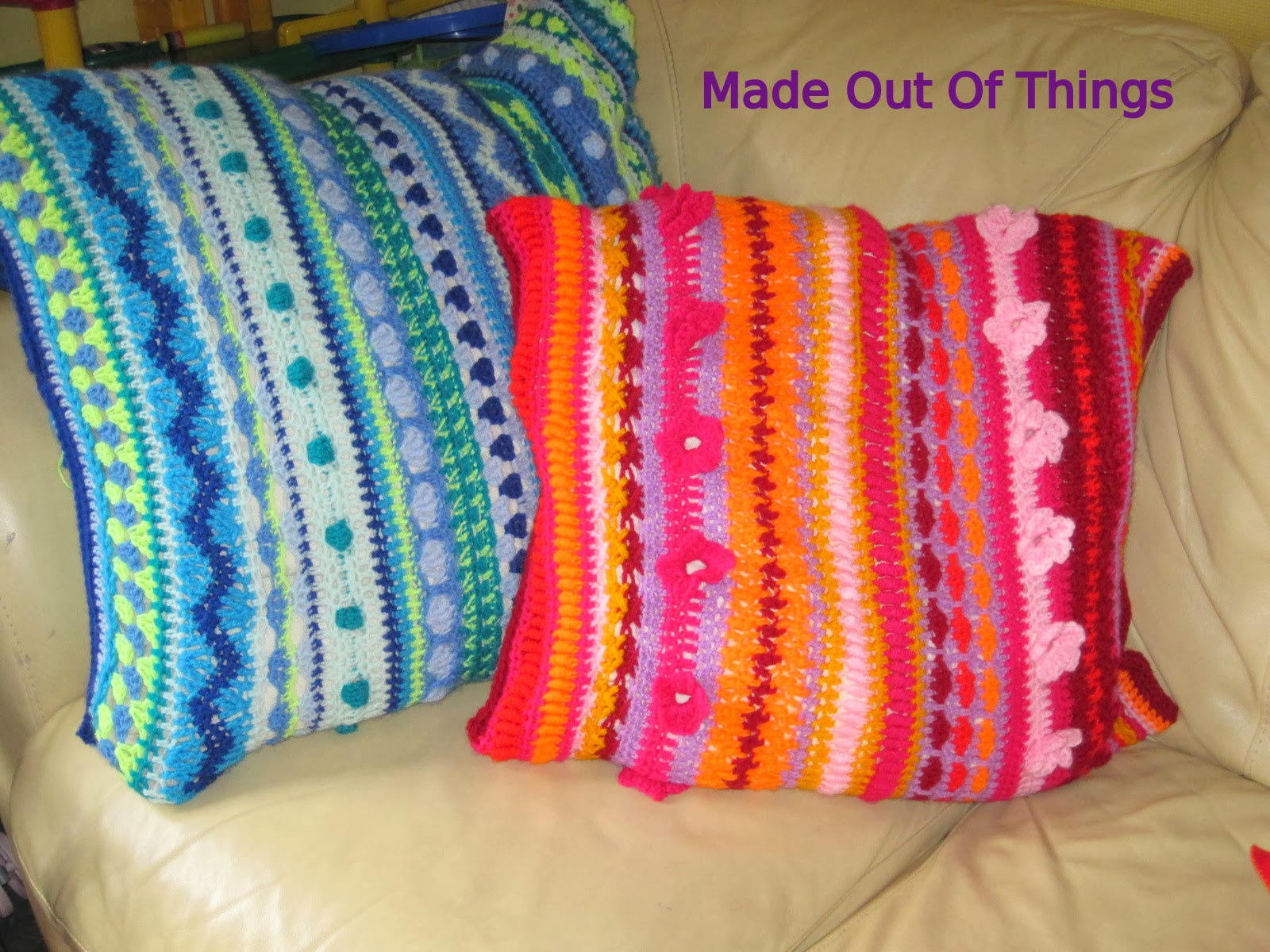 Made Out Of Things My Mixed Stitch Cushion Cover