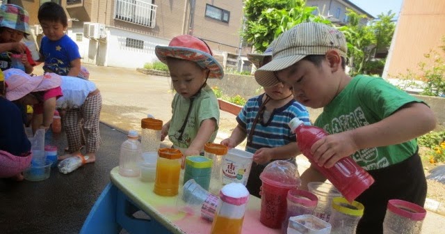 れんげ たんぽぽジュースで乾杯 新潟県南魚沼市塩沢 わかば保育園