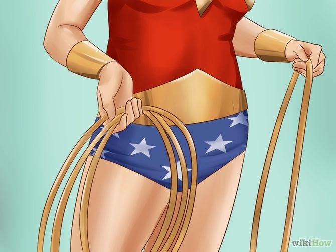 Como fazer fantasia de Mulher Maravilha - Acessórios - Laço