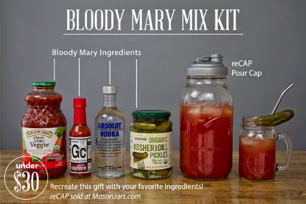 Gift%2BA%2Bday Mason Jars  reCap Holiday Gift - Mason Jar Pour Top