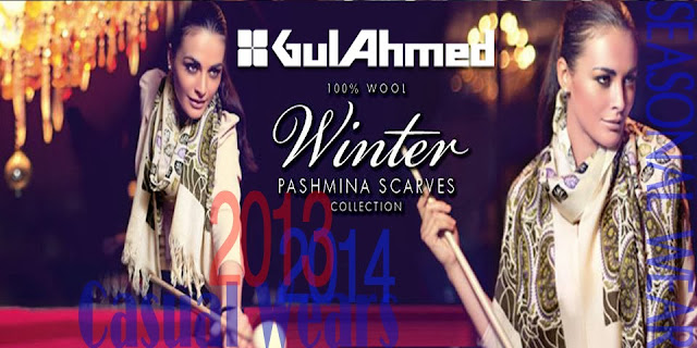 Winter Pashmina Scarves 2013-2014 By Gul Ahmed - Banner