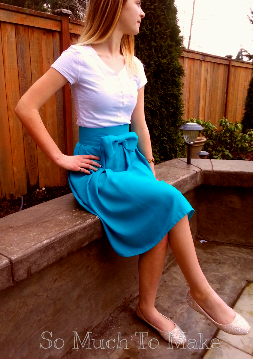 HighWaisted BoxPleat Skirt So Much To Make