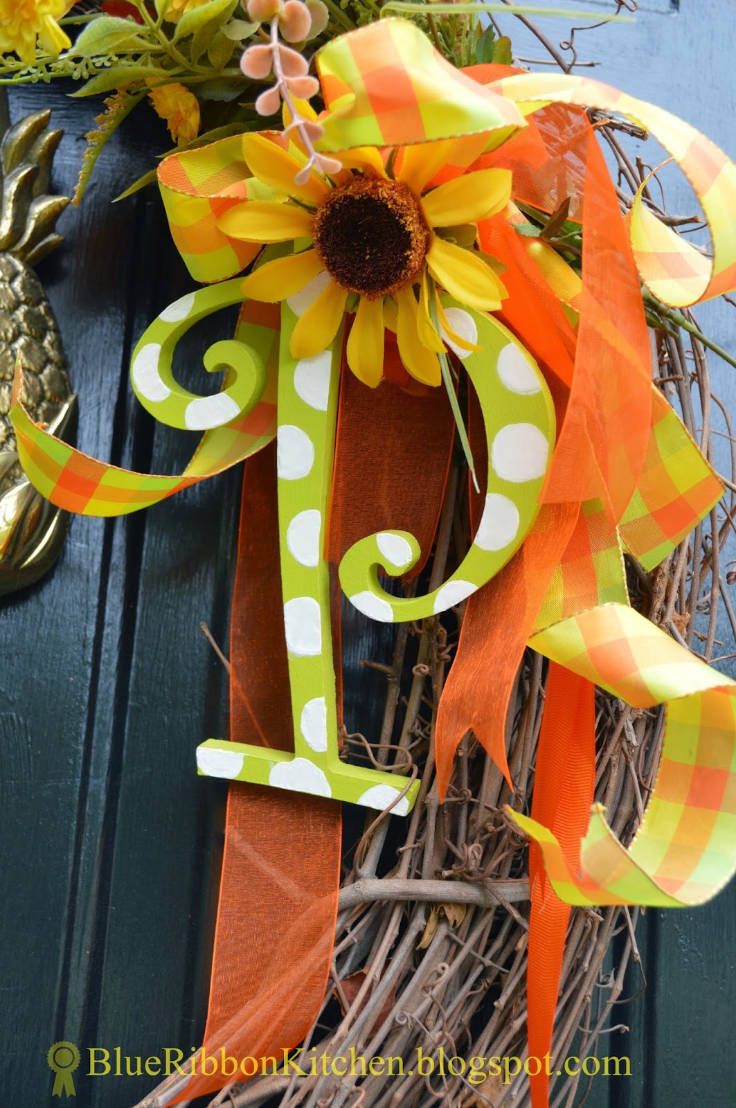 Blue Ribbon Kitchen FOUR AUTUMN WREATHS & ONLY ONE FRONT DOOR