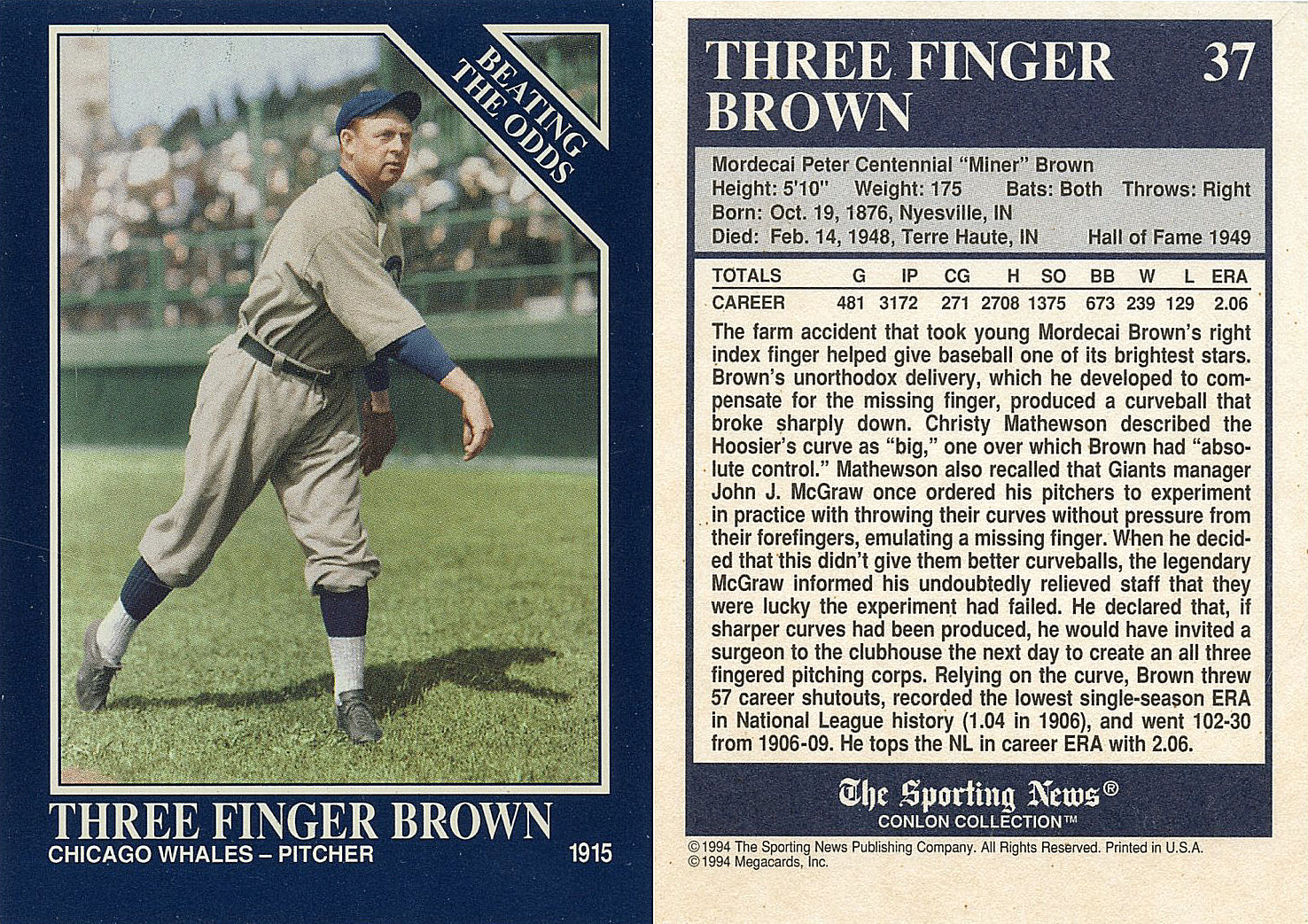 the Conlon Baseball Card Collector * 199295 Color Cards (48 cards)