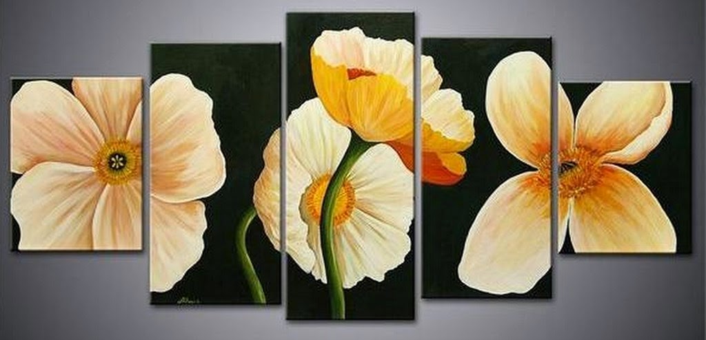 cuadros-tripticos-de-flores-blancas cuadros-de-flores-blancas