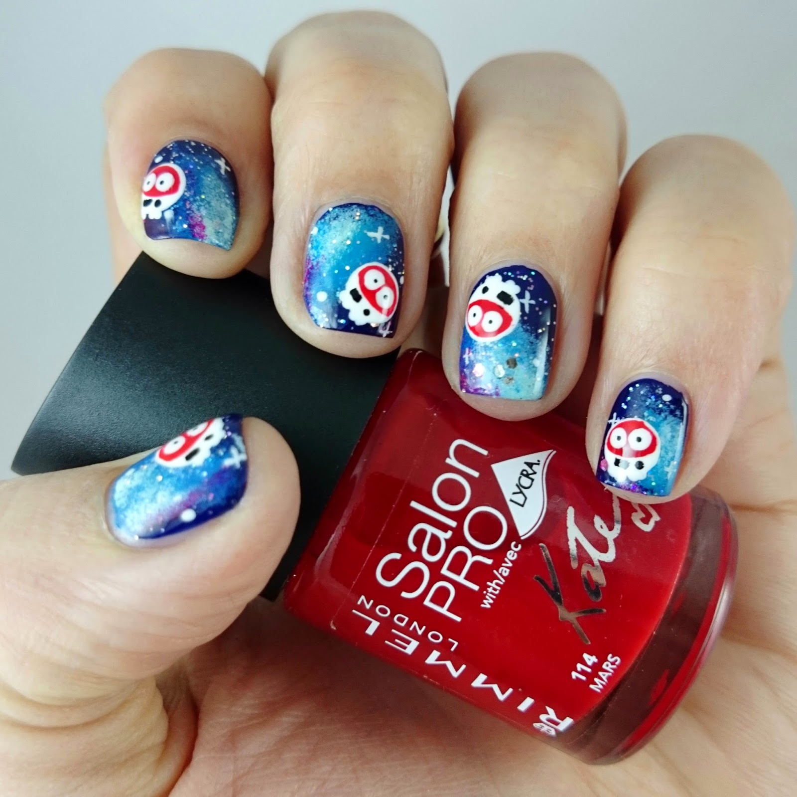 Red Nose Day Nail Art