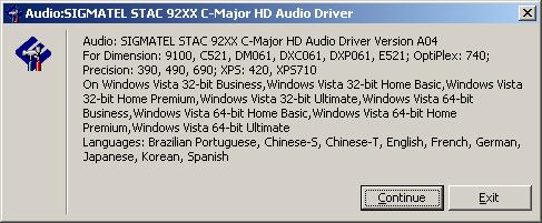 sigmatel audio driver windows xp