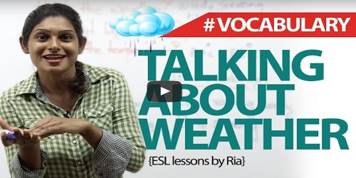 Online Classess For English Learning Vocabulary – How to talk about the weather in english