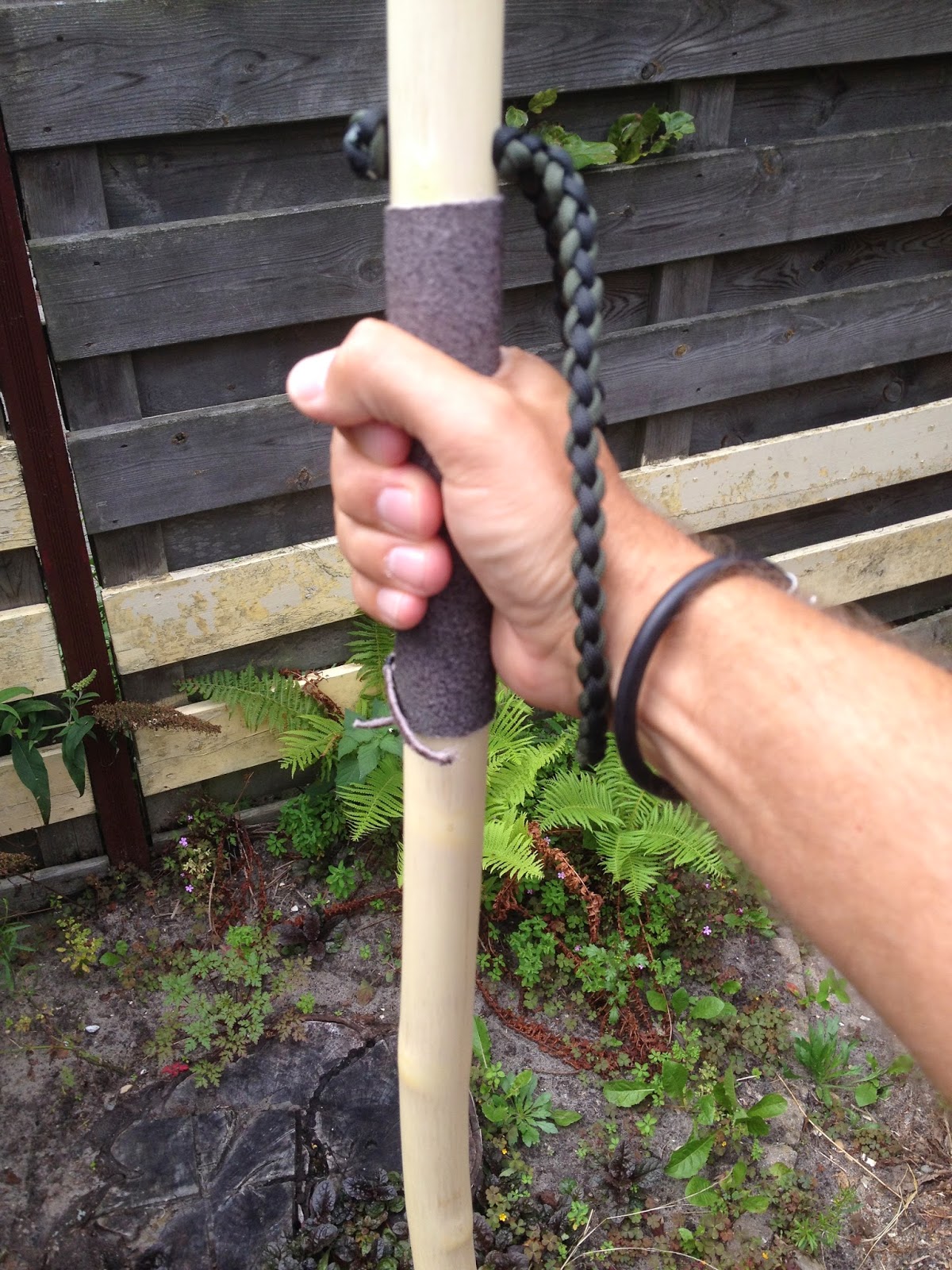 Extracurricular Activities Willow hiking staff with leather grip and