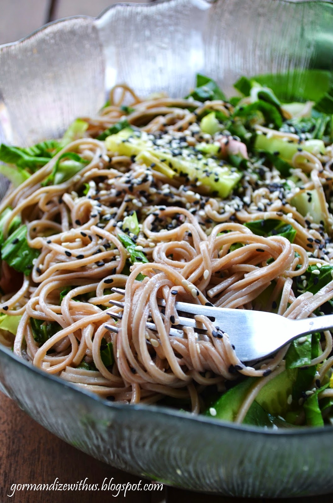 Gormandize Quinoa Soba Noodle Salad with Bok Choy & Sesame