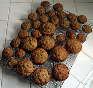 banana espresso muffins