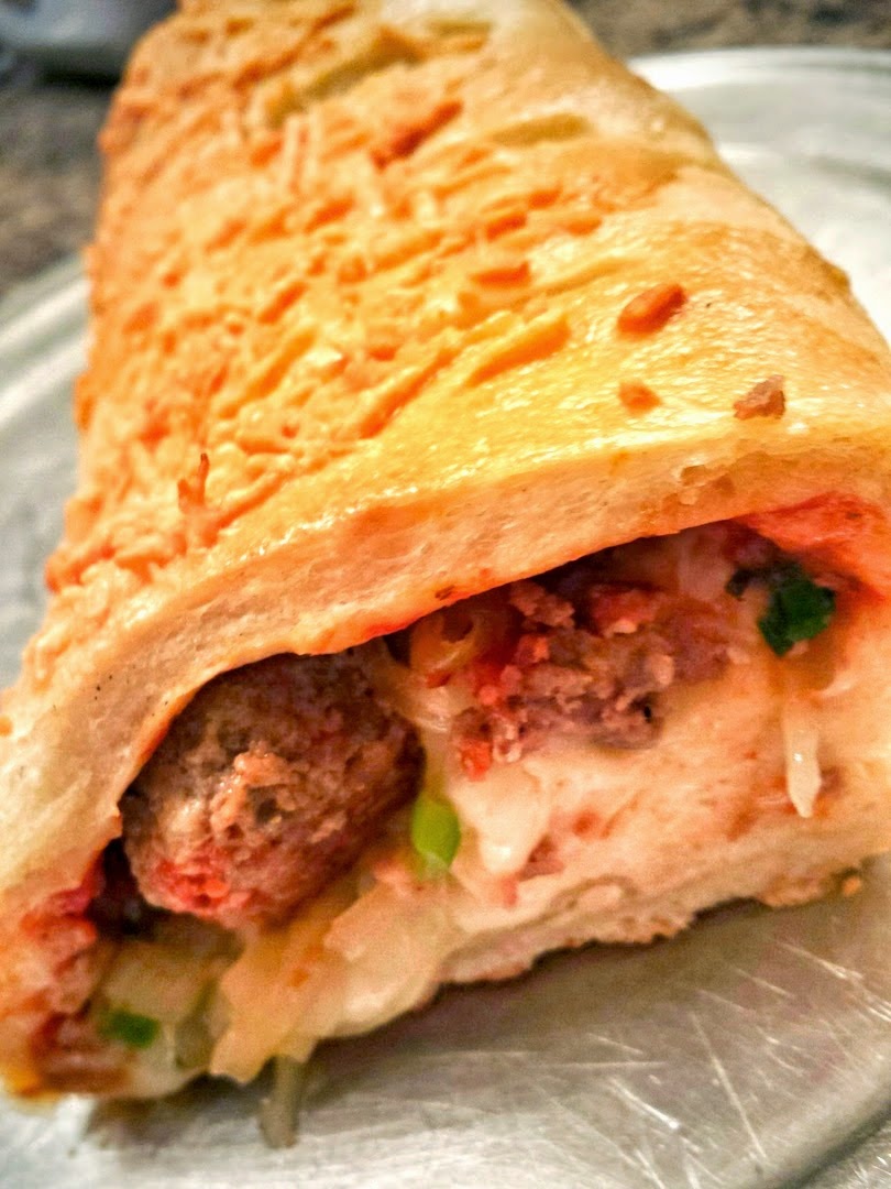 Red Kitchen Recipes Beef Meatball Stromboli