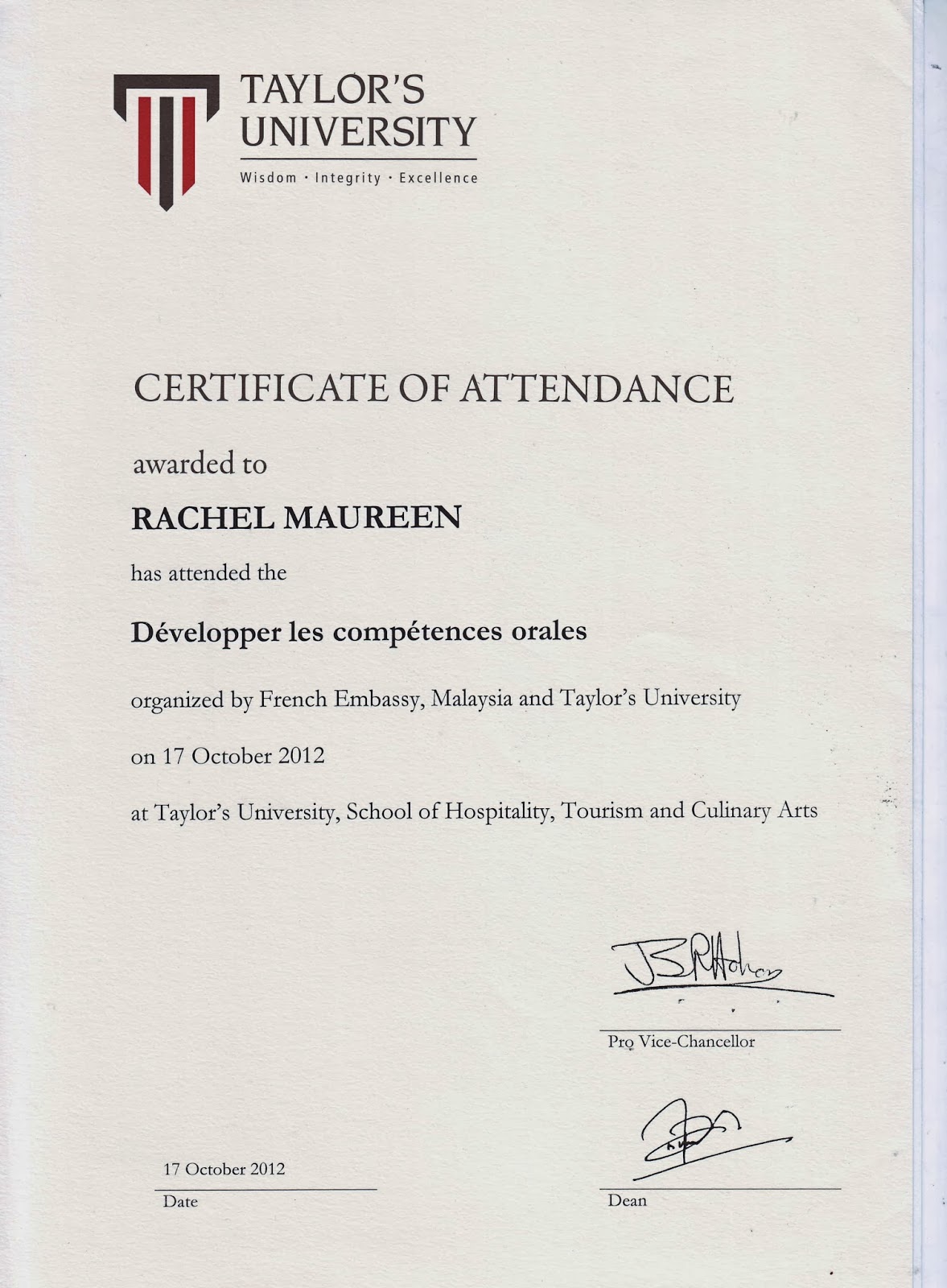 Hi universe, welcome to my world!: Non Academic Activities