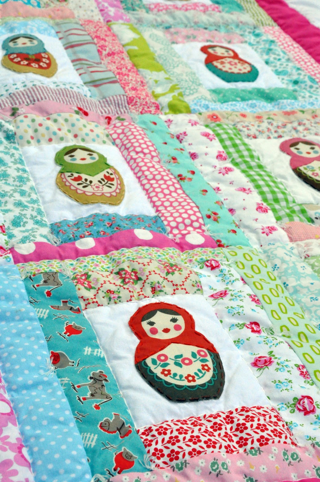 baby burrito quilts Matryoshka quilt III