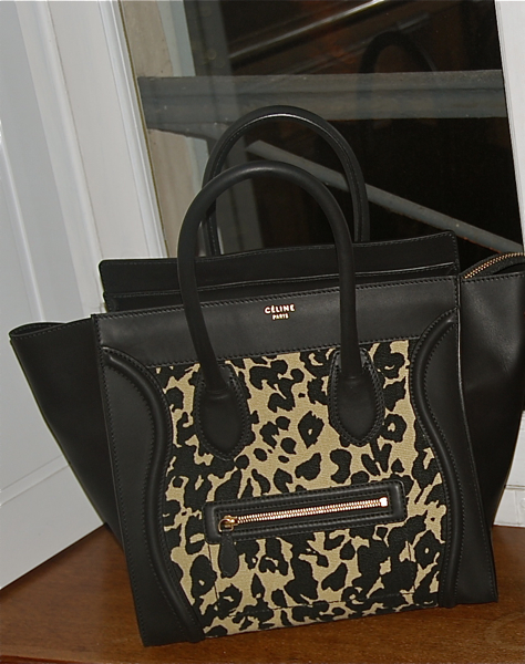 The Celine Mini Luggage Tote in Ponyhair Leopard Print! | The Bag ...  