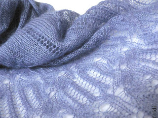 machine knitted passap butterfly lace shawl scarf