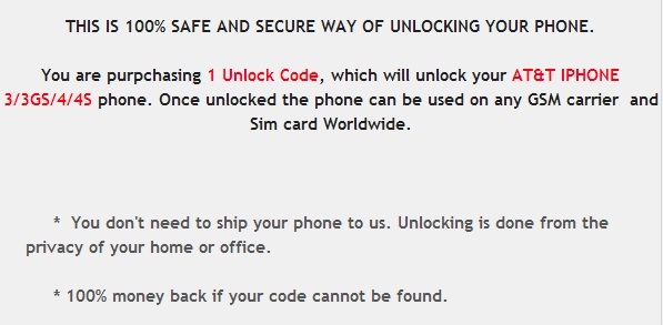 IMEI Permanent Factory Unlock iPhone 3, 3GS, 4 and 4S. Which is locked with AT&T or in contract.