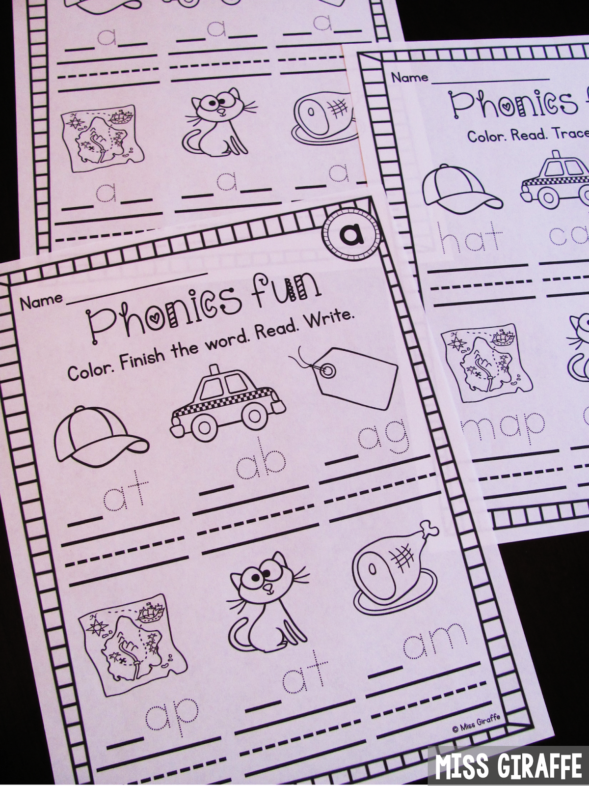 Miss Giraffe's Class: Short A Activities and Resources (including