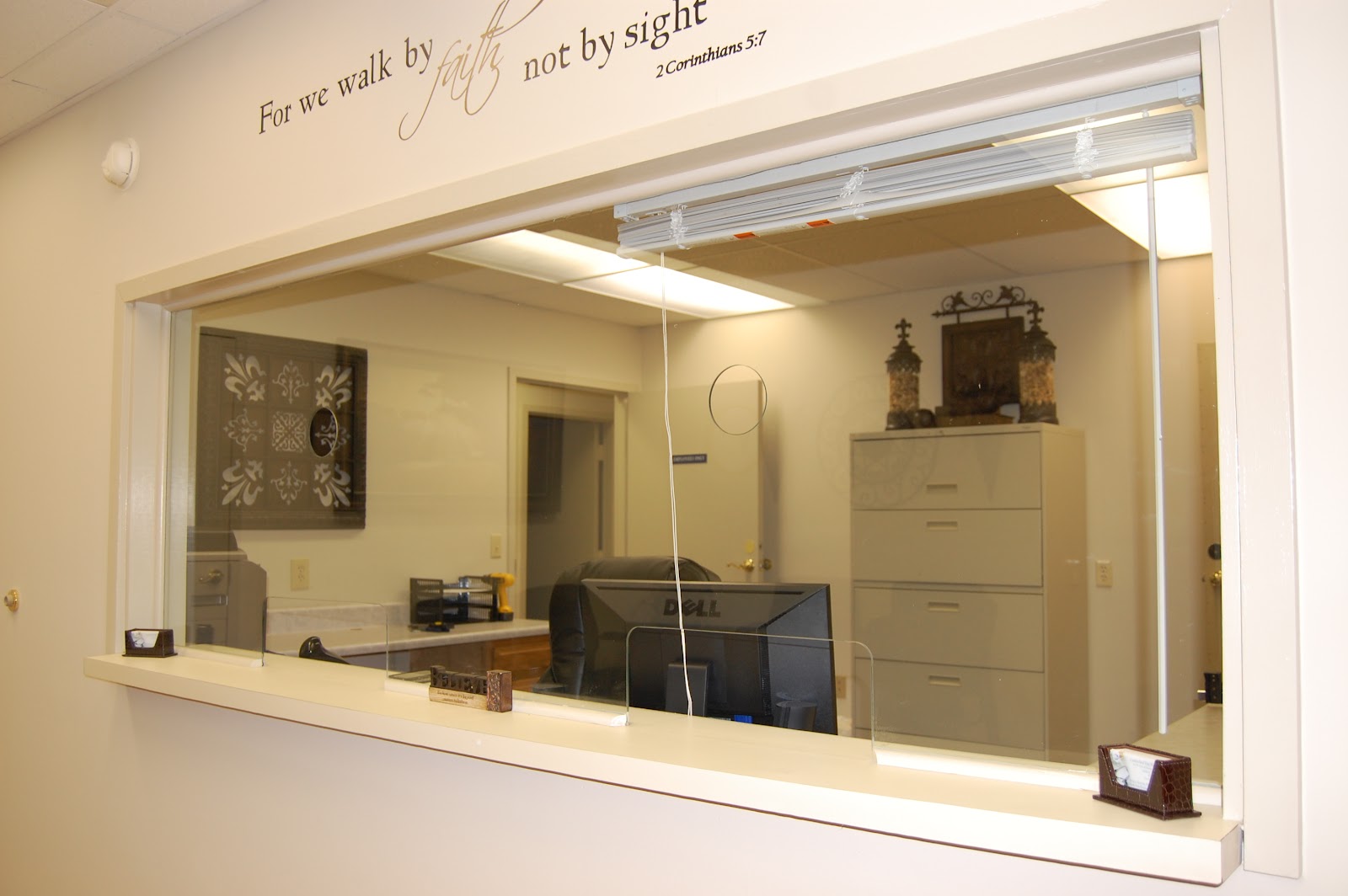 L M Cline's Interior Decorating Warm Reception and hallways in the NP