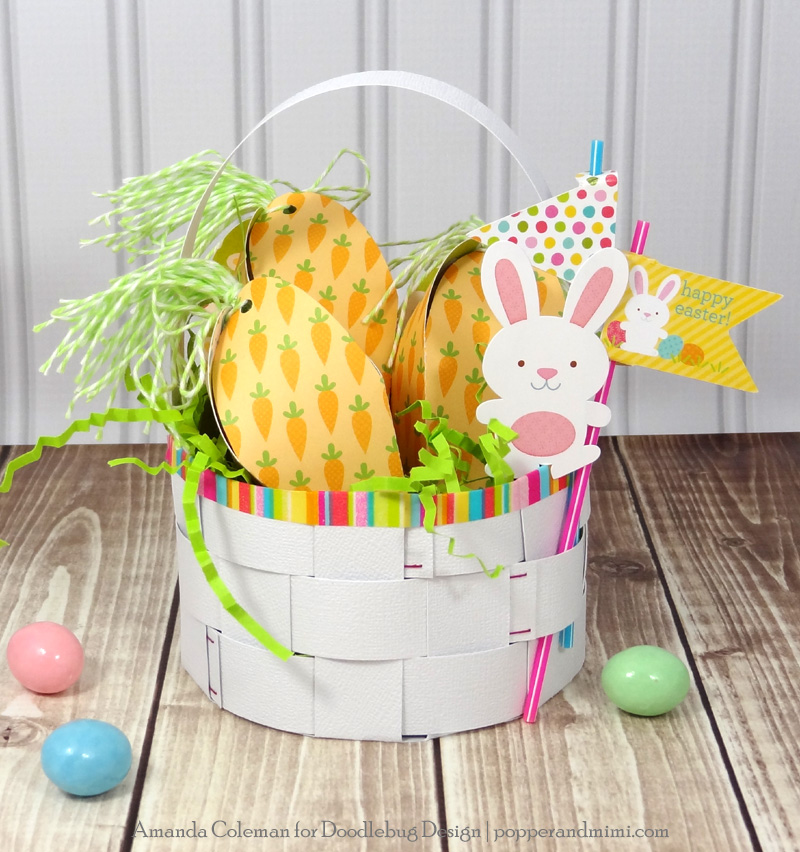 Doodlebug Design Inc Blog Springtime Collection Easter Basket by Amanda