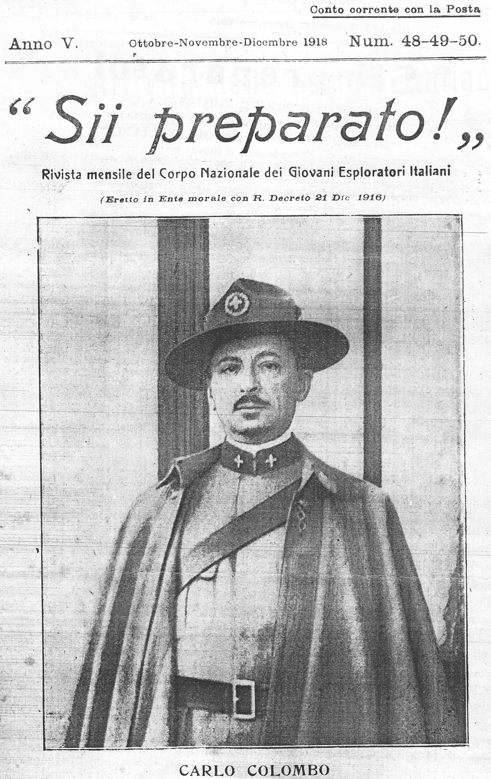 Riprendiamo il cammino Carlo Colombo